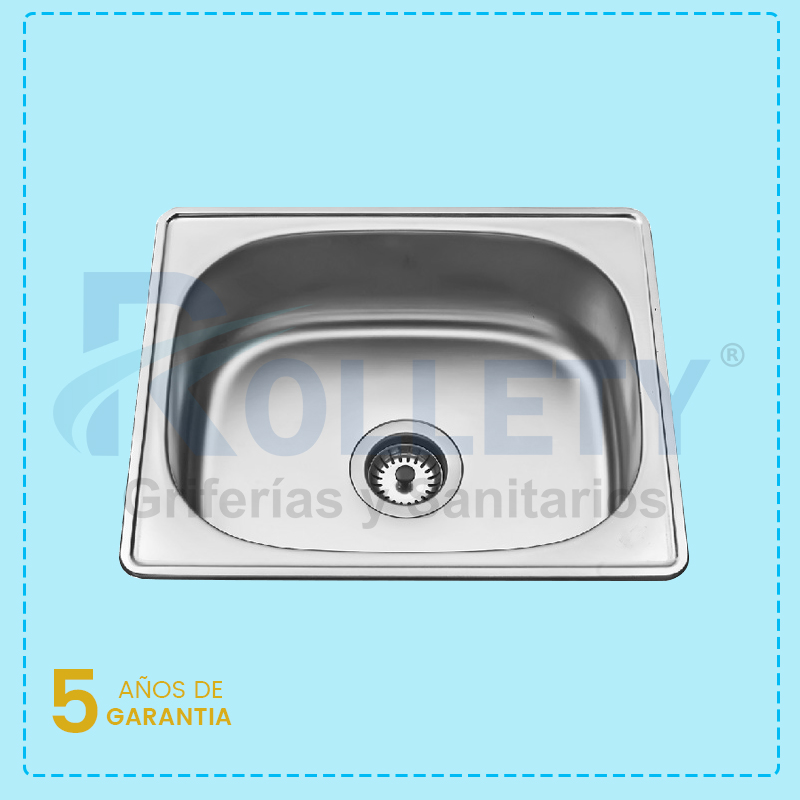 LAVADERO DE ACERO INOXIDABLE POZA SOLA- LINEA COMERCIAL - 50