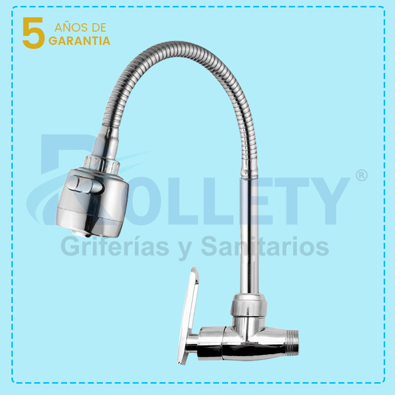 LLAVE COCINA FLEXIBLE PARED -MANIJA ONDAS