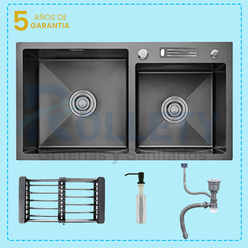 LAVADERO BLACK 82 X 45- LINEA PREMIUM