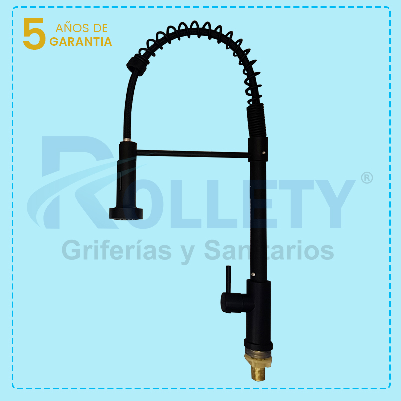LLAVE COCINA CON RESORTE AL MUEBLE BLACK