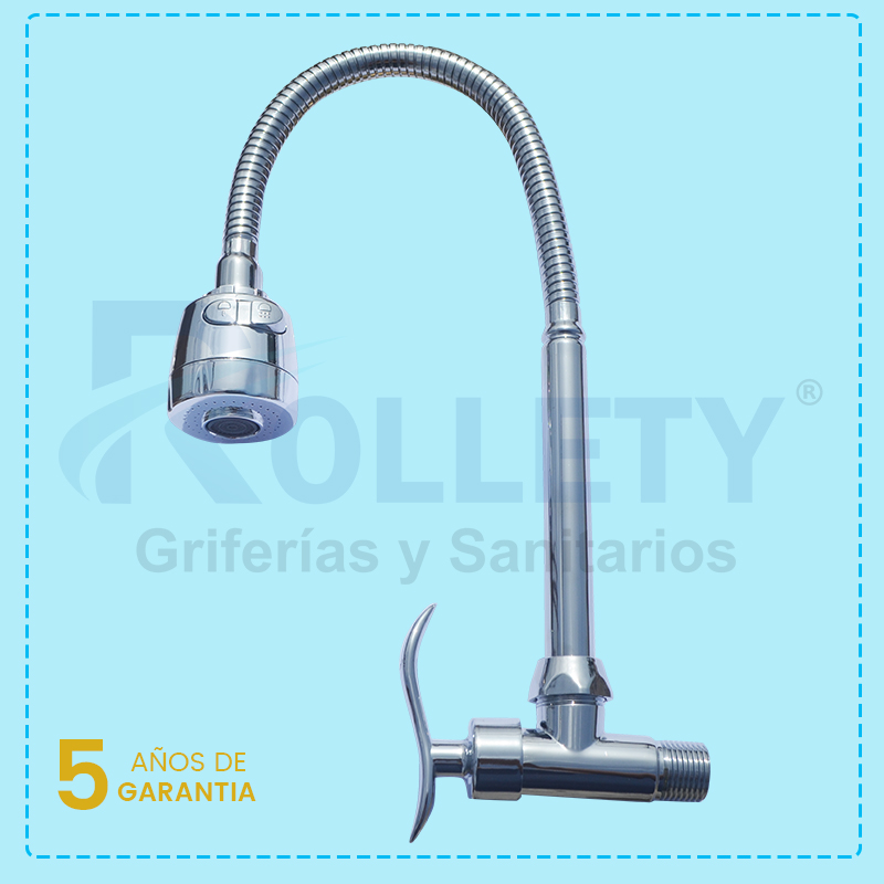 LLAVE COCINA FLEXIBLE PARED -MANIJA ONDAS